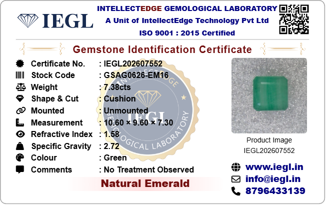Brazilian Emerald - 7.38 Carat