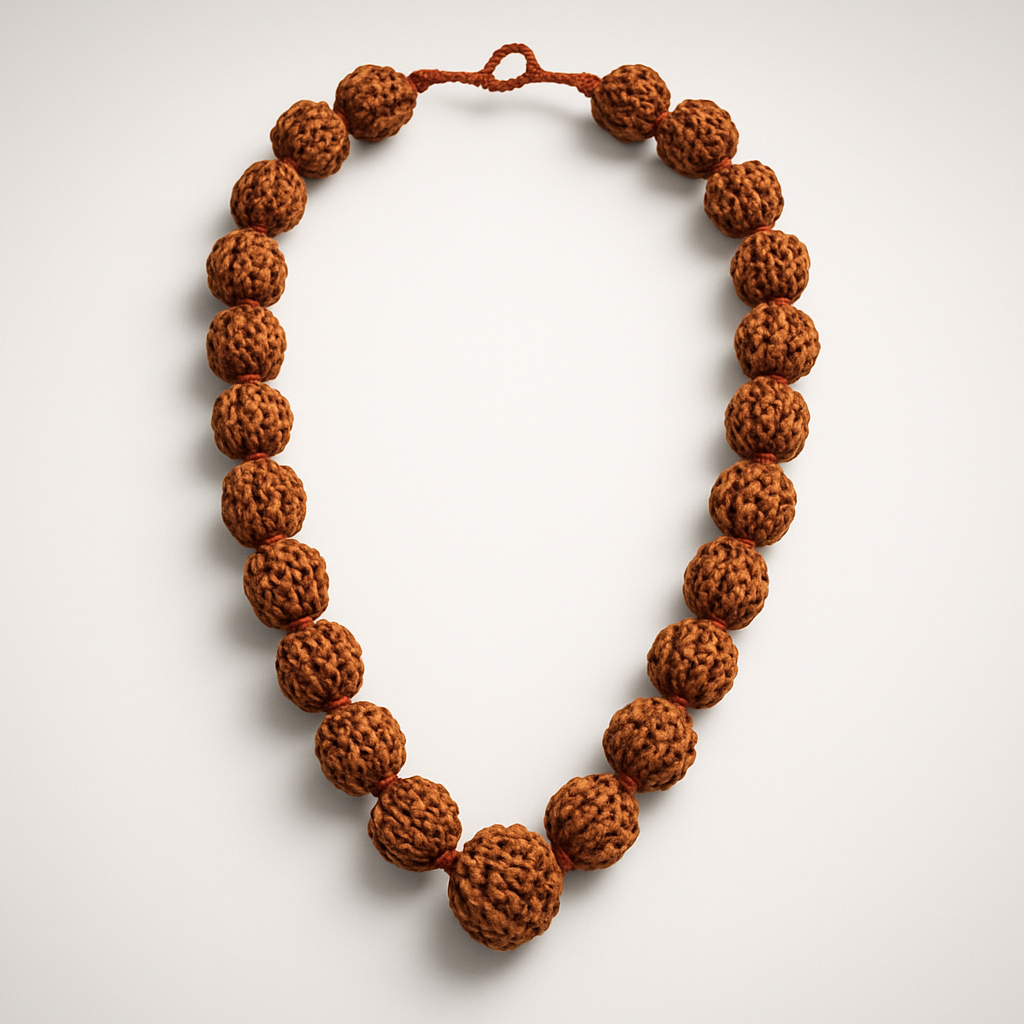 Char Mukhi Rudraksh Mala Beads (54 Beads)