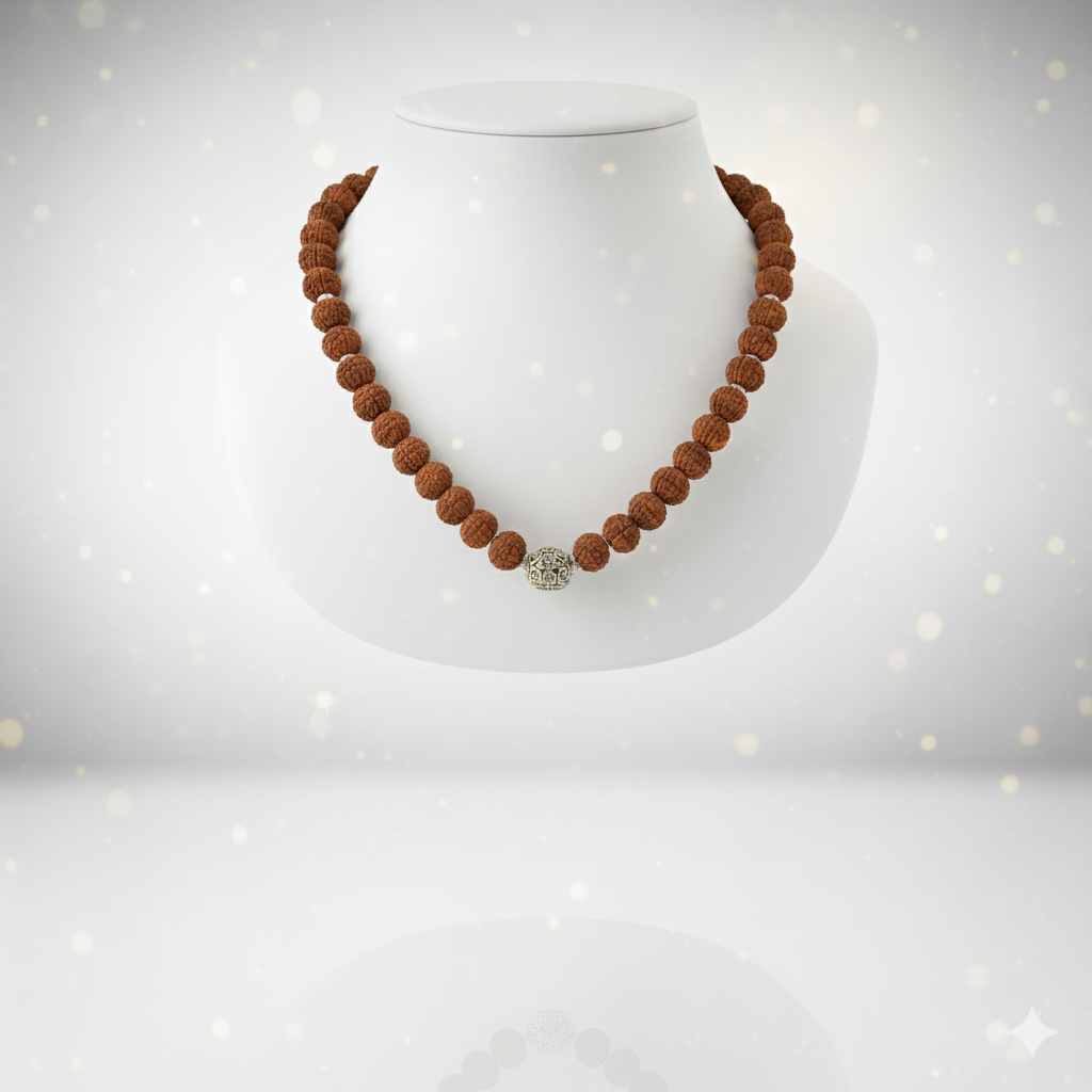Char Mukhi Rudraksh Mala Beads (108 Beads)