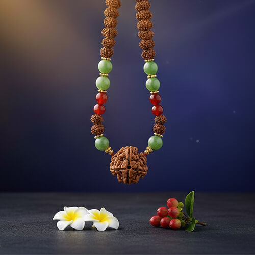 Chaar Mukhi- Four faced Rudraksha - Lab Certified