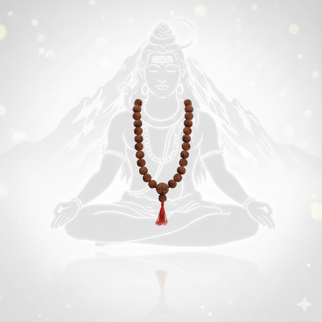 Do Mukhi Rudraksha Mala (54 Beads)