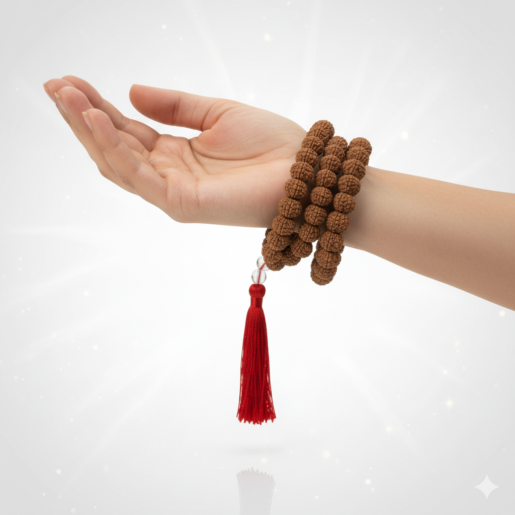 Do Mukhi Rudraksha Mala (108 Beads)
