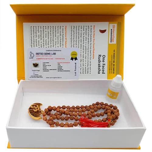 Ek Mukhi - One Faced Rudraksha - Lab Certified