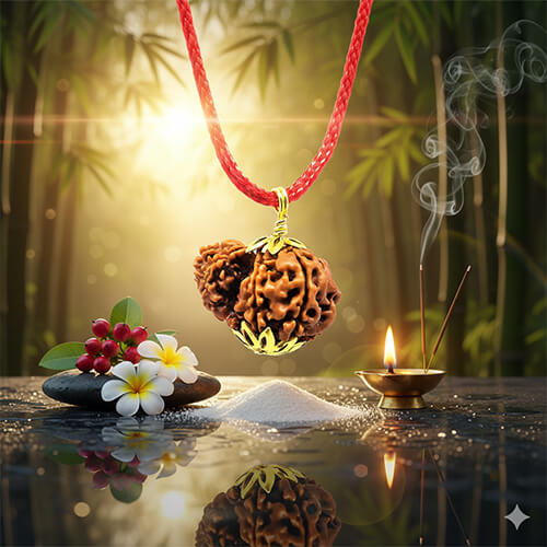 Garbh-Gauri Rudraksha - Lab Certified (Without Mala)