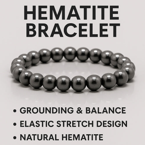 Hematite Bracelet (Natural Gemstone)