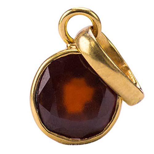 Hessonite Pendant [Lab Certified]