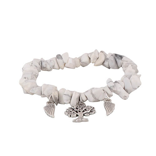 Howlite Chips Bracelet