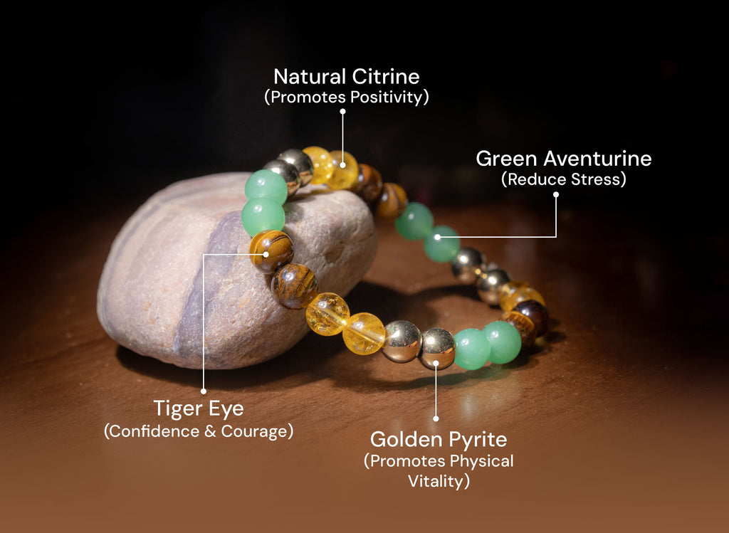 Money Magnet Bracelet (With Golden Pyrite)