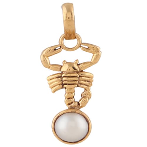 Pearl -Moti Panchdhatu Pendant with Chain