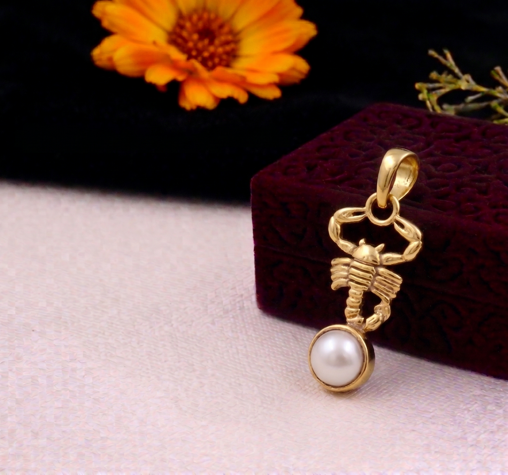 Pearl -Moti Panchdhatu Pendant with Chain