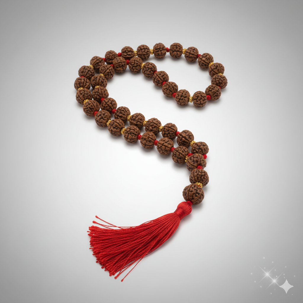 Nau Mukhi Rudraksha Mala (108 Beads)