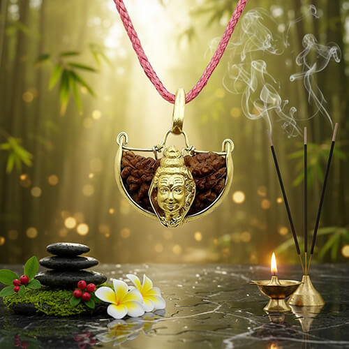 Ek Mukhi - One-Faced Shiva Rudraksha Pendant - Lab Certified (Without Mala)