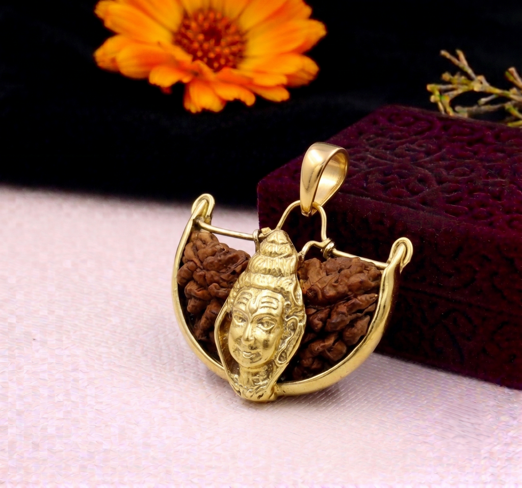 Ek Mukhi - One-Faced Shiva Rudraksha Pendant - Lab Certified (Without Mala)