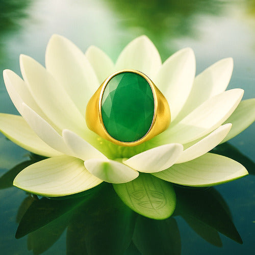 Onyx Panchdhatu Ring | Lab certified | Adjustable Ring