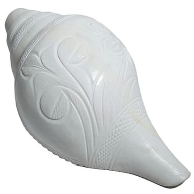 Premium Large White And Loud Blowing Shankh