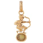 Yellow Sapphire -Pukhraj Pendant Panchdhatu with Chain