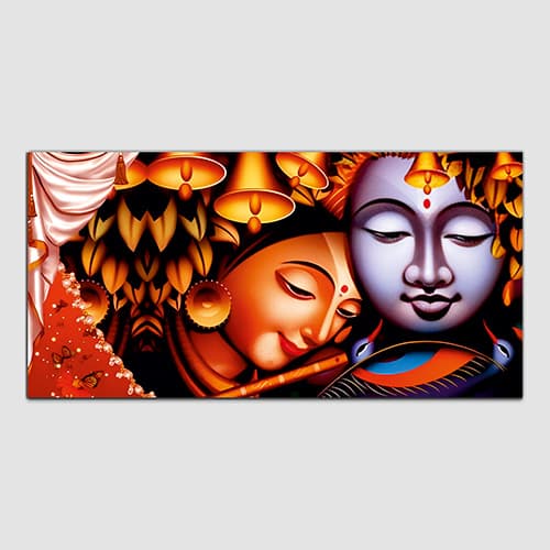 Radha Krishna Canvas Wall Painting (WP_0324N)