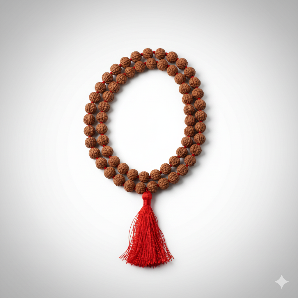 Saat Mukhi Rudraksha Mala (108 Beads)