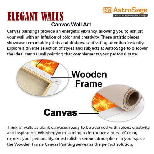 Shree Ram Orange & Yellow Canvas Wall Art Painting (WP_0263F)