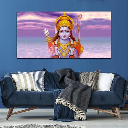 Shree Ram tample Orange & Yellow (WP_0266F)
