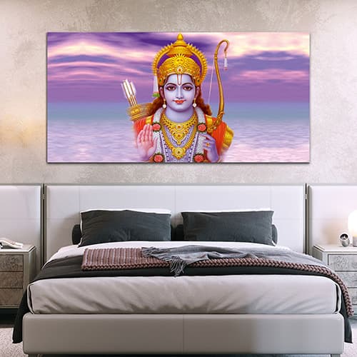Shree Ram tample Orange & Yellow (WP_0266F)