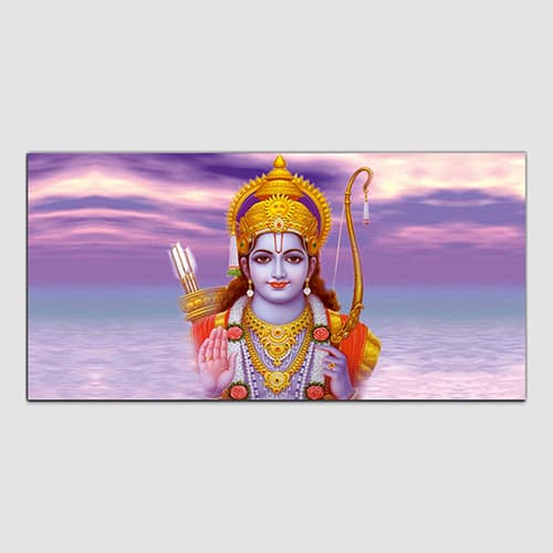 Shree Ram tample Orange & Yellow (WP_0266F)