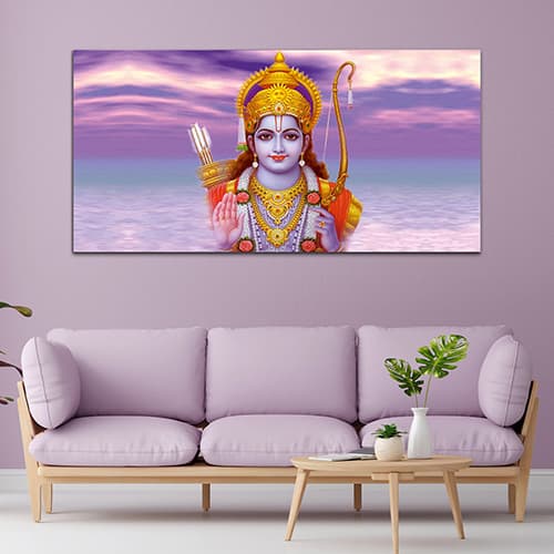 Shree Ram tample Orange & Yellow (WP_0266F)