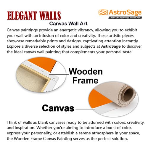 Shree Ram Writing Canvas Wall Art Painting (WP_0268F)