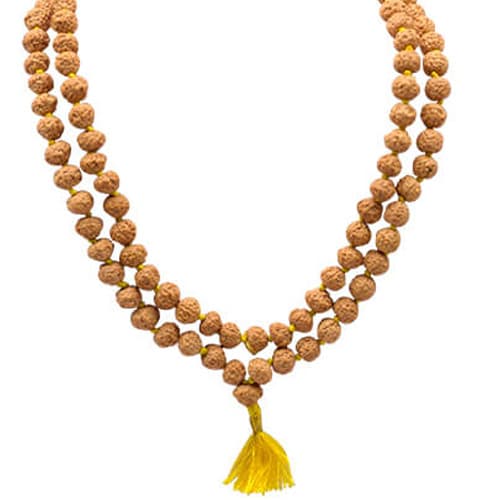 Chhah Mukhi Rudraksha Mala, 10mm (54 + 1 Beads)