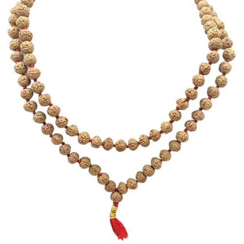 Chhah Mukhi Rudraksha Mala, 8mm (54 Beads)
