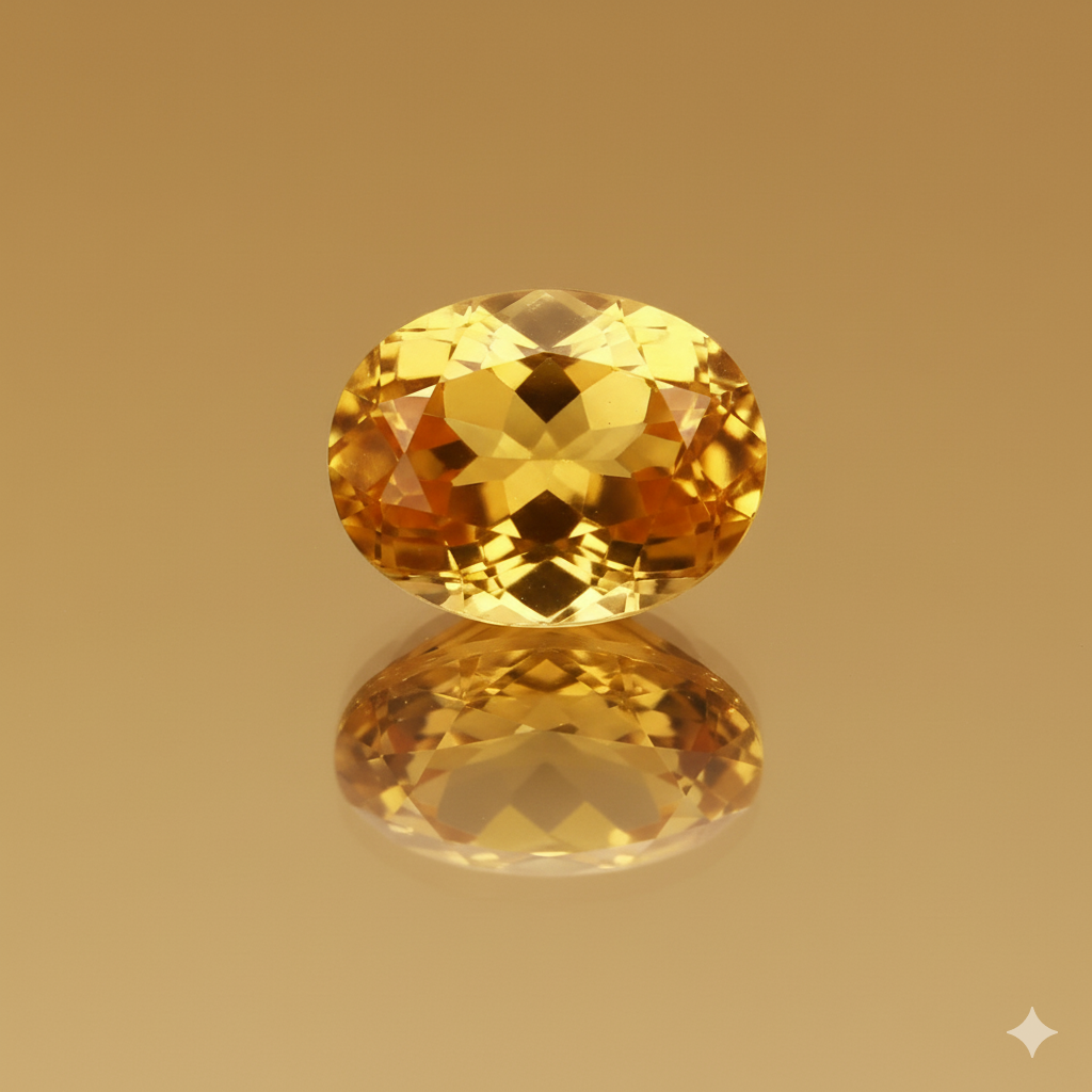 Citrine (SUNELA) Stone - (Simple) - 8mm