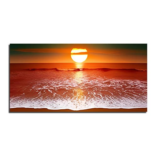 Sunset over ocean Canvas Art Wall Painting (WP_0206N)