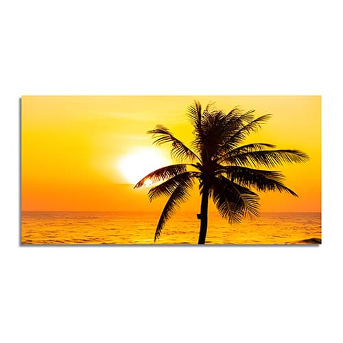 Beautiful beach sunset Canvas Art Wall Painting (WP_0209N)