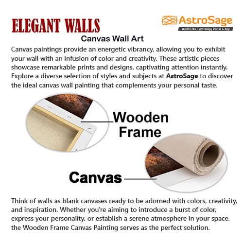 Stag Forest Sunset Sunrise Deer Canvas Wall painting (WP_0220N)