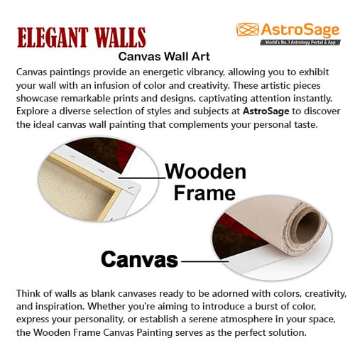 Golden Mountain Canvas Wall Painting (WP_0222N)