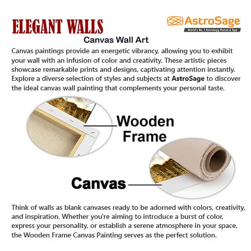 Golden Forest and Mountains Canvas Wall Painting (WP_0226F)