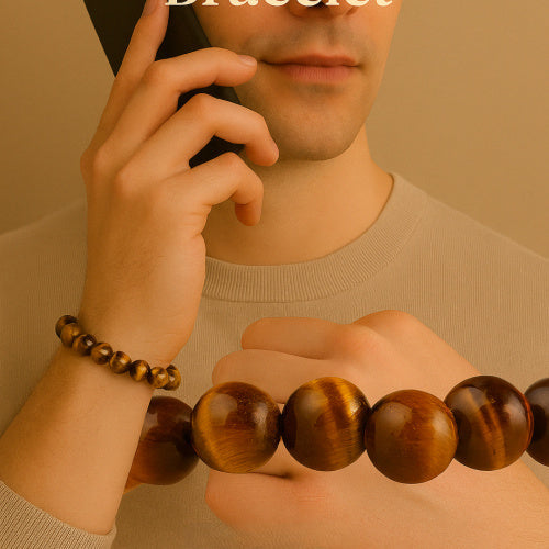 Tiger-Eye Bracelet (Natural Gemstone)