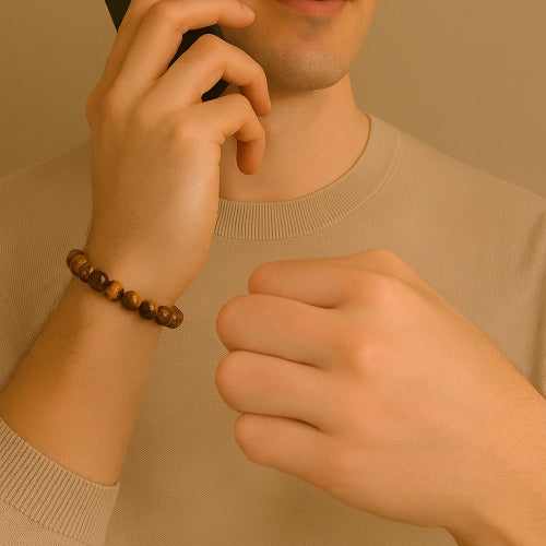 Tiger-Eye Bracelet (Natural Gemstone)