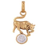 Zircon-Pendant Panchdhatu with Chain